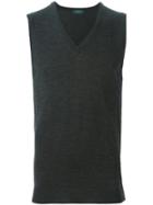 Zanone Knitted Tank Top - Grey