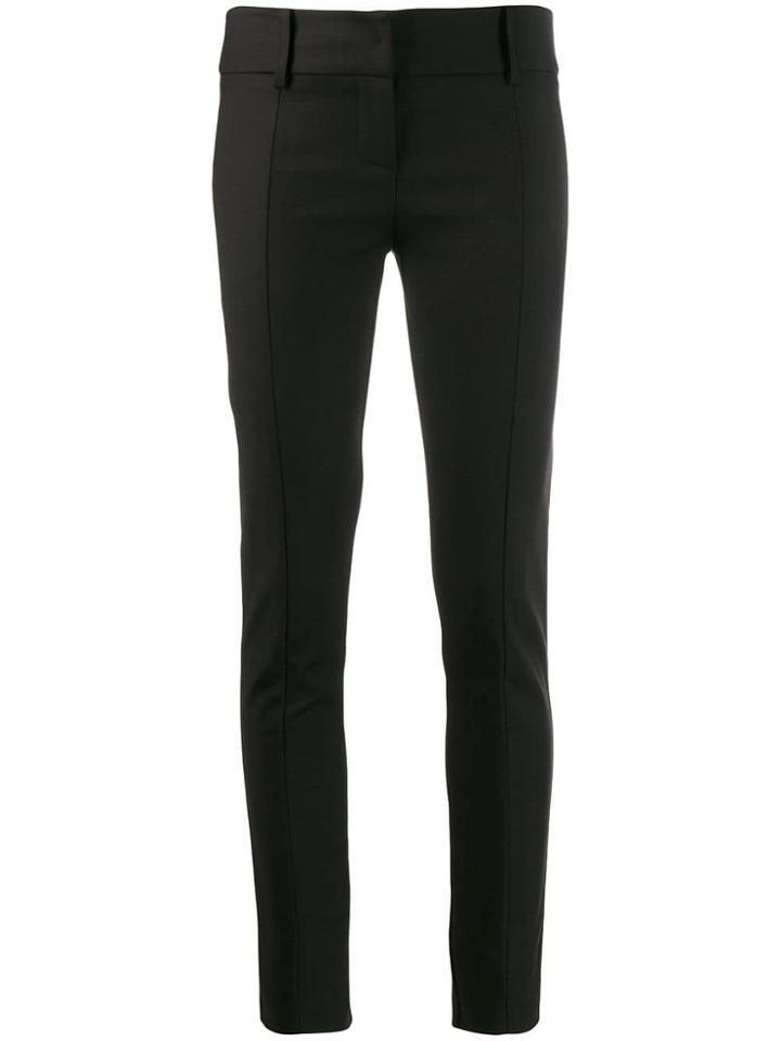 Patrizia Pepe Skinny Tailored Trousers - Black