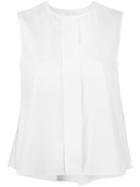 Comme Des Garçons Noir Kei Ninomiya - Sleeveless Blouse - Women - Cotton - Xs, White, Cotton