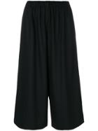 Comme Des Garçons Comme Des Garçons Flared Cropped Pants - Black