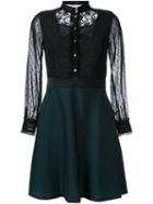Loveless Flared Shirt Dress, Women's, Size: 34, Black, Polyester