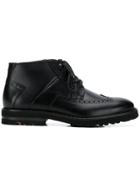 Lloyd Perforated Ankle Boots - Black