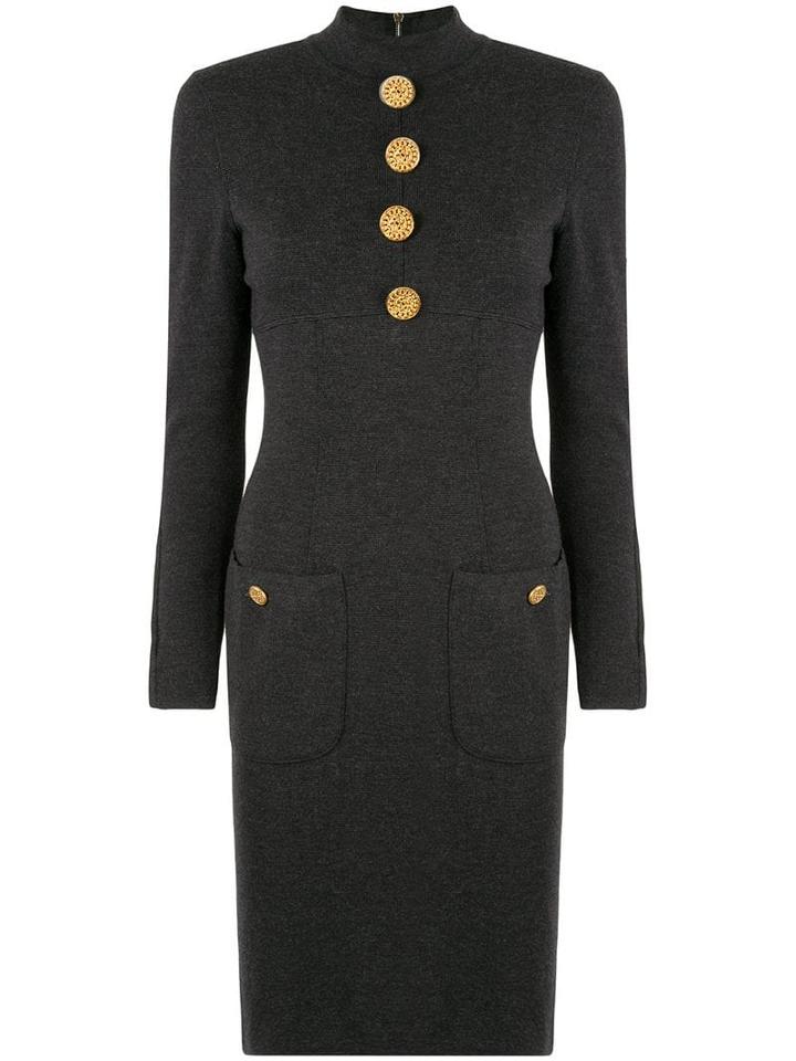 Chanel Pre-owned Long Sleeve One Piece Skirt - Black