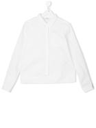 Dkny Kids Teen Logo Cuff Shirt - White