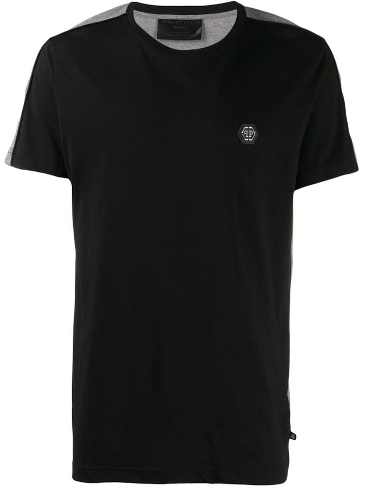 Philipp Plein Two-tone Logo T-shirt - Grey