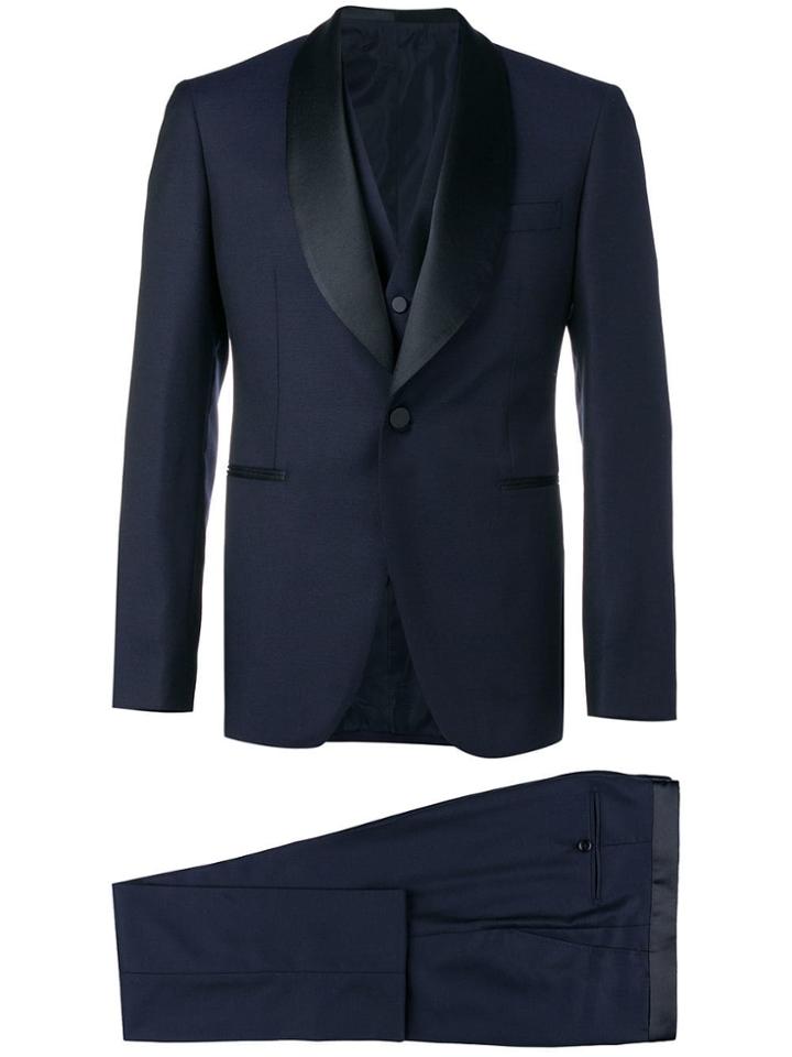 Tagliatore Dinner Three-piece Suit - Blue