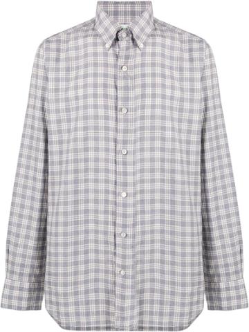 Finamore 1925 Napoli Check-print Shirt - Grey