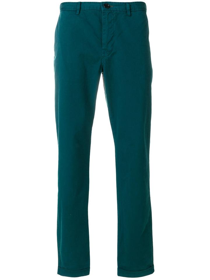 Ps By Paul Smith - Chino Trousers - Men - Spandex/elastane/supima Cotton - 38, Green, Spandex/elastane/supima Cotton
