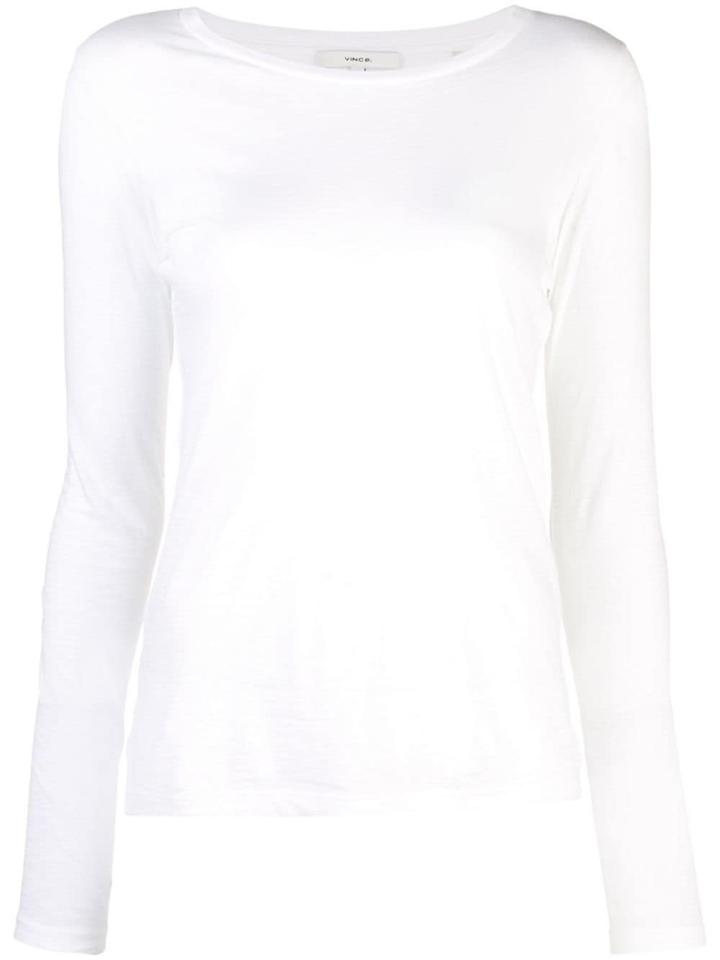 Vince Long-sleeve Fitted Top - White