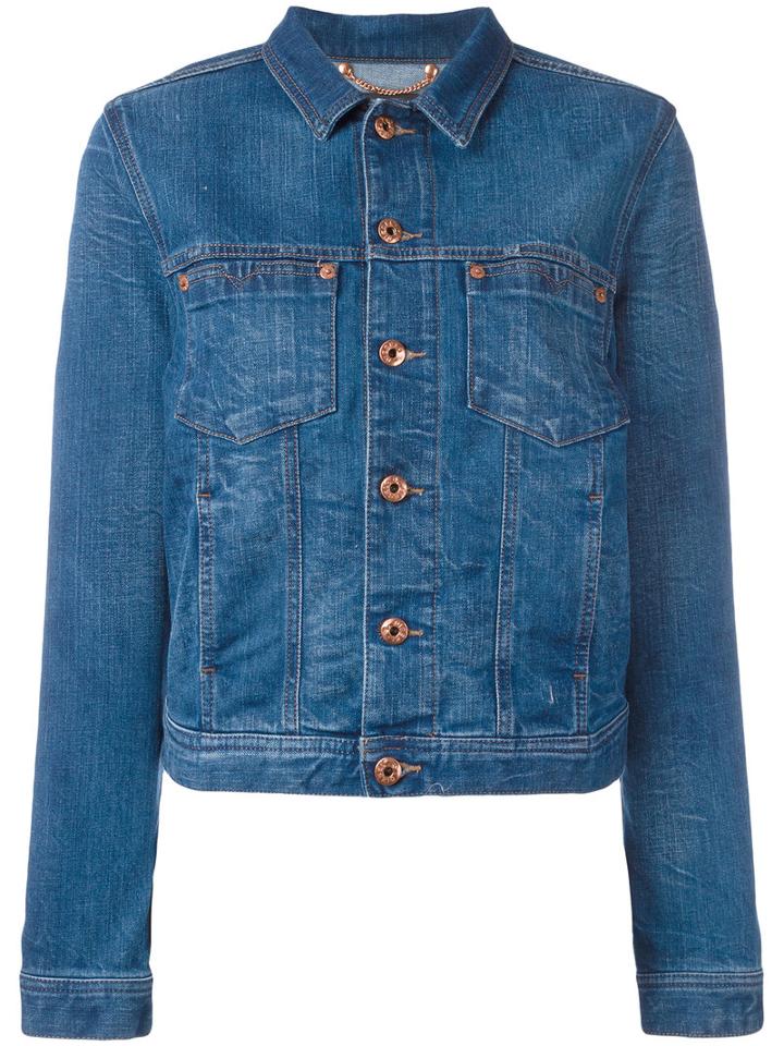 Diesel Denim Jacket, Women's, Size: Xs, Blue, Cotton/spandex/elastane