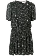 Saint Laurent Constellation Print Dress - Black