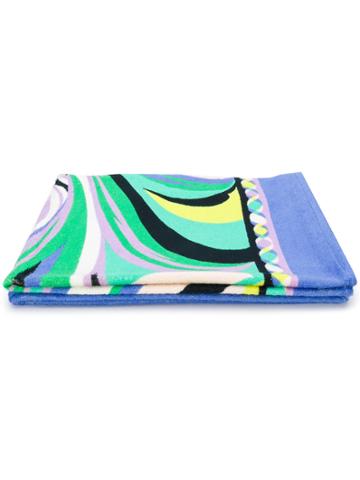 Emilio Pucci Printed Beach Towel - Blue