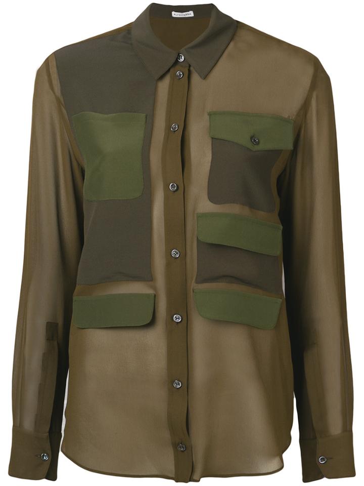 Altuzarra Buttoned Up Blouse - Green