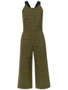 Andrea Marques Printed Cropped Jumpsuit - Green