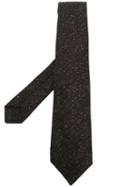Kiton Pointed Tip Tie - Black