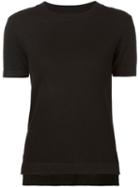 321 Short Sleeve Sweater, Women's, Size: Medium, Black, Nylon/viscose/angora/lambs Wool