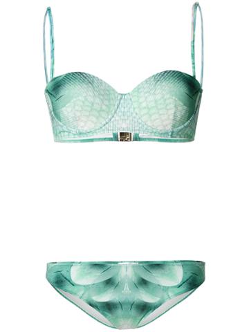 Athena Procopiou Printed Bikini - Green