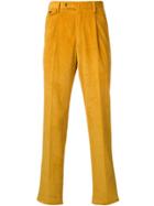 Pt01 Straight-leg Cord Trousers - Yellow & Orange