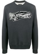 Les Hommes Destroyed Logo Sweatshirt - Grey