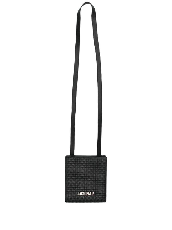 Jacquemus Logo Plaque Shoulder Bag - Black