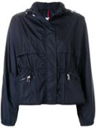 Moncler Contrast Trim Zipped Jacket - Blue