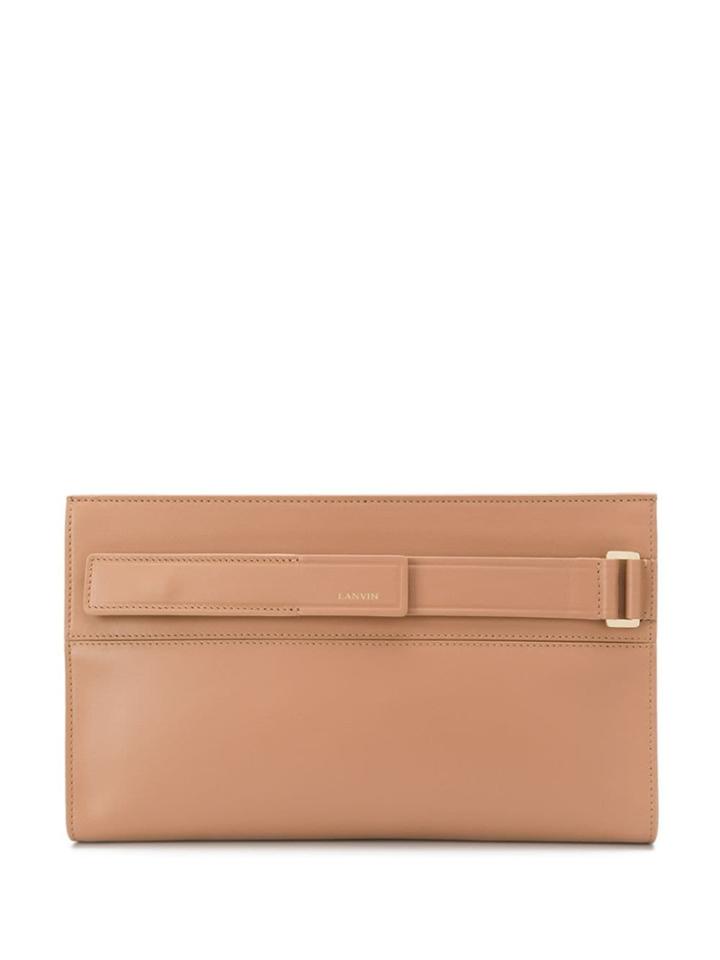 Lanvin Réglisse Clutch Bag - Neutrals
