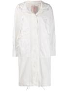 Tela Hooded Parka Coat - White