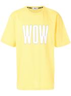 Msgm Wow Printed T-shirt - Yellow & Orange