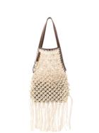 Jw Anderson Natural String Bag - White
