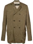 Uma Wang - Jack Double-breasted Coat - Men - Cotton/cupro/viscose/wool - M, Brown, Cotton/cupro/viscose/wool