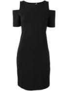 Love Moschino Slit Sleeves Fitted Dress, Women's, Size: 46, Black, Viscose/polyamide/spandex/elastane