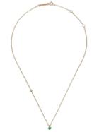 Gemfields X Zoë Chicco Off Set Emerald And Diamond Necklace - Yellow