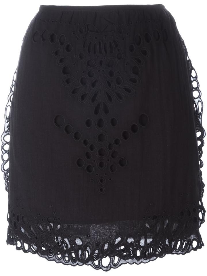Iro 'carina' Skirt, Women's, Size: 36, Black, Cotton/viscose