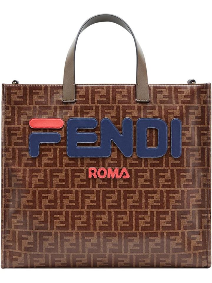 Fendi Fendimania Shopping S Bag - Brown