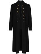 Yohji Yamamoto Military Long Coat - Black