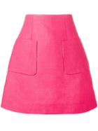 Delpozo A-line Mini Skirt - Pink & Purple