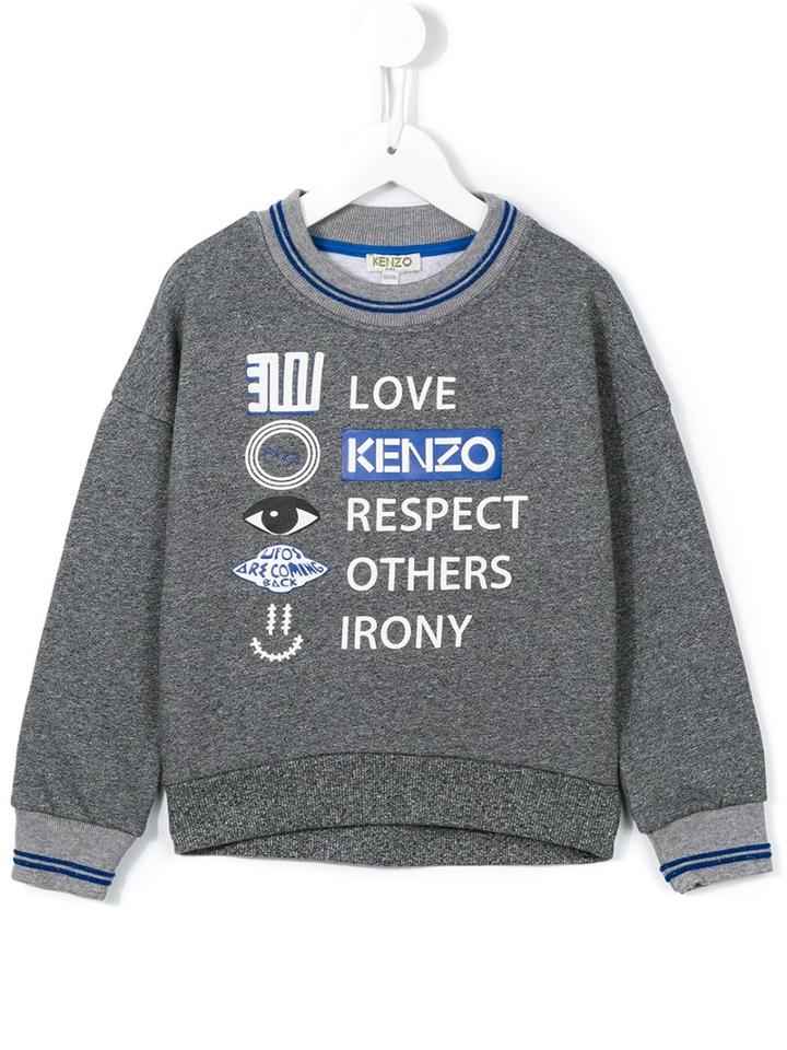 Kenzo Kids Symbols Print Sweatshirt