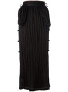 Loewe Long Bell Embellished Skirt - Black