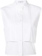 Tome 'sleeveless Bib Front' Shirt - White