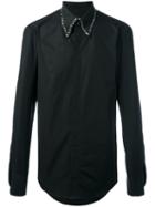 Dsquared2 Studded Collar Shirt, Men's, Size: 54, Black, Cotton