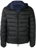 Emporio Armani Hooded Padded Jacket - Black
