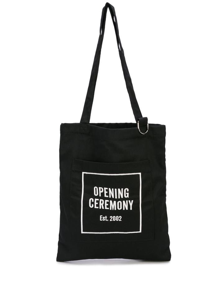 Opening Ceremony Logo Patch Tote - Black