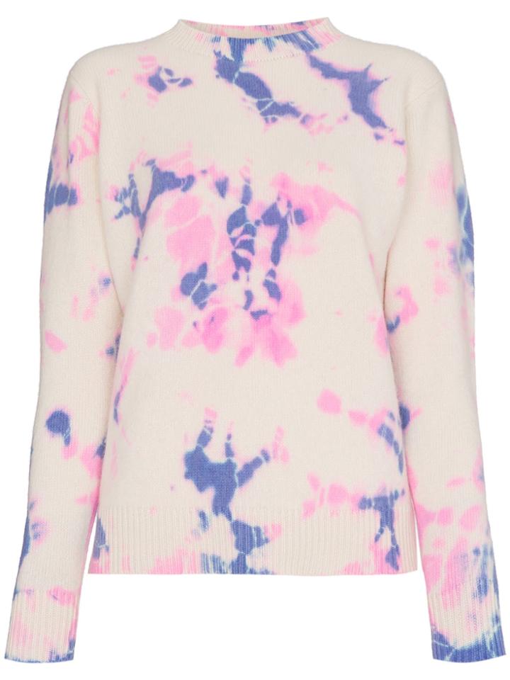 The Elder Statesman Tie Dye Sweatshirt - Pink & Purple