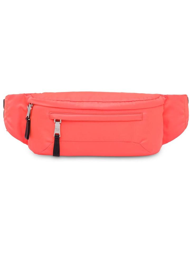 Prada Technical Fabric Belt Bag - Orange