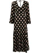 Rixo Shell Print Dress - Black