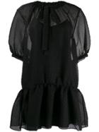 Boutique Moschino Layered Bow Tie Dress - Black