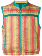 Pierre Cardin Vintage Striped Padded Gilet - Multicolour