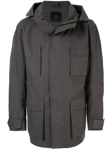49 Winters Zipped Hooded Coat - Grey