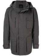 49 Winters Zipped Hooded Coat - Grey
