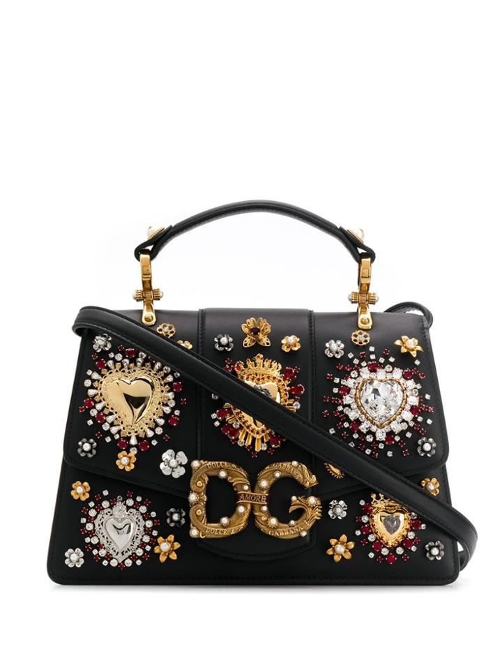 Dolce & Gabbana Dg Amore Tote Bag - Black